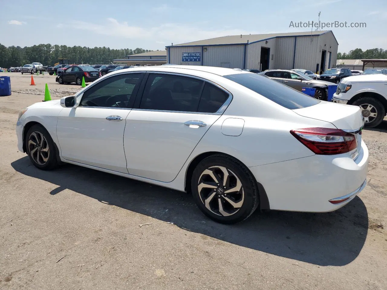 2017 Honda Accord Exl White vin: 1HGCR2F81HA219231