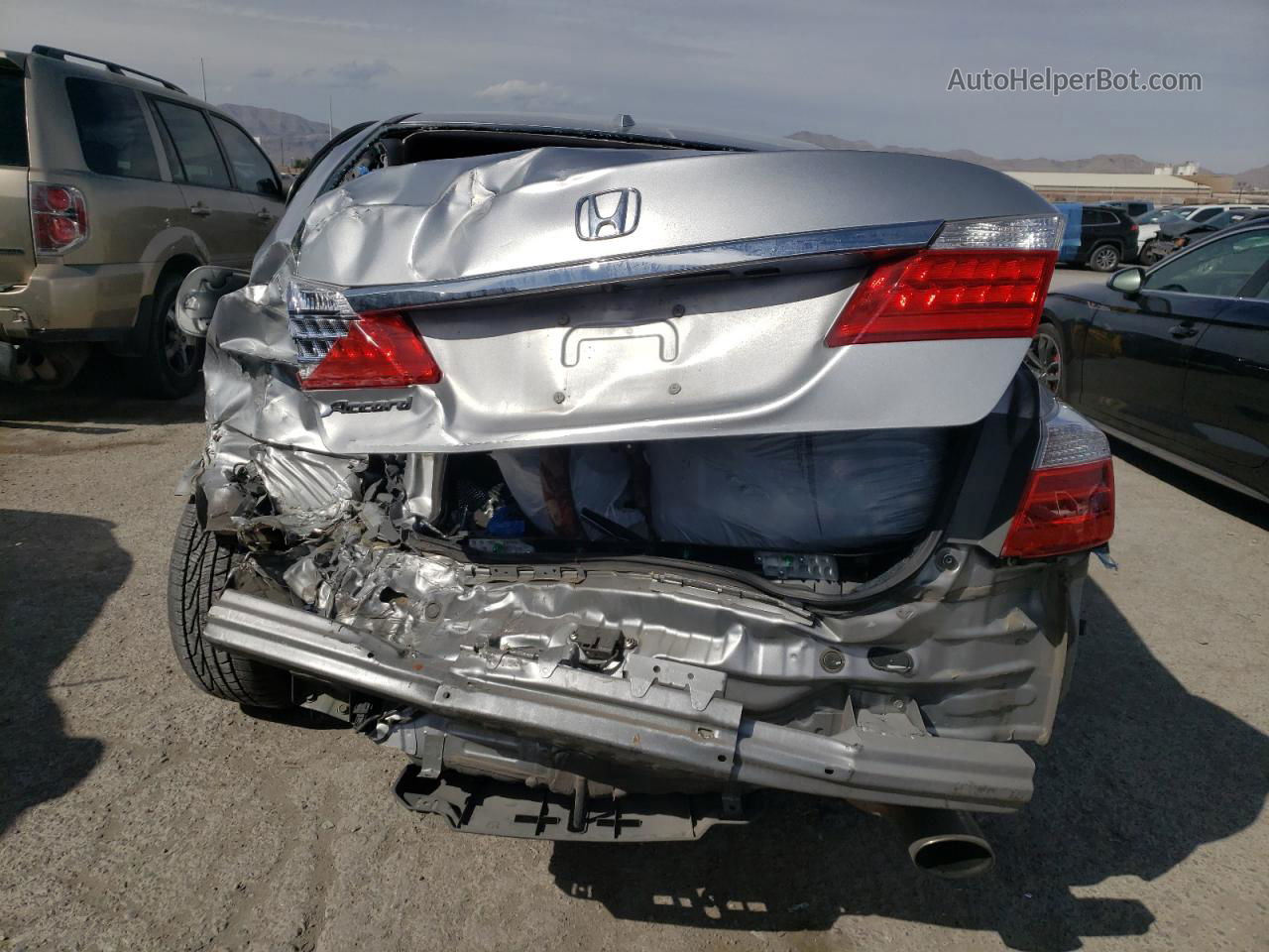 2014 Honda Accord Exl Silver vin: 1HGCR2F82EA039042