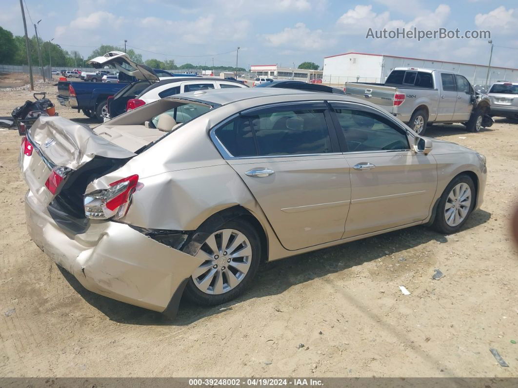 2014 Honda Accord Ex-l Beige vin: 1HGCR2F82EA040496