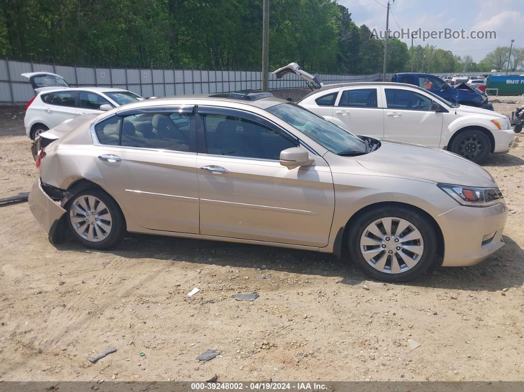 2014 Honda Accord Ex-l Beige vin: 1HGCR2F82EA040496