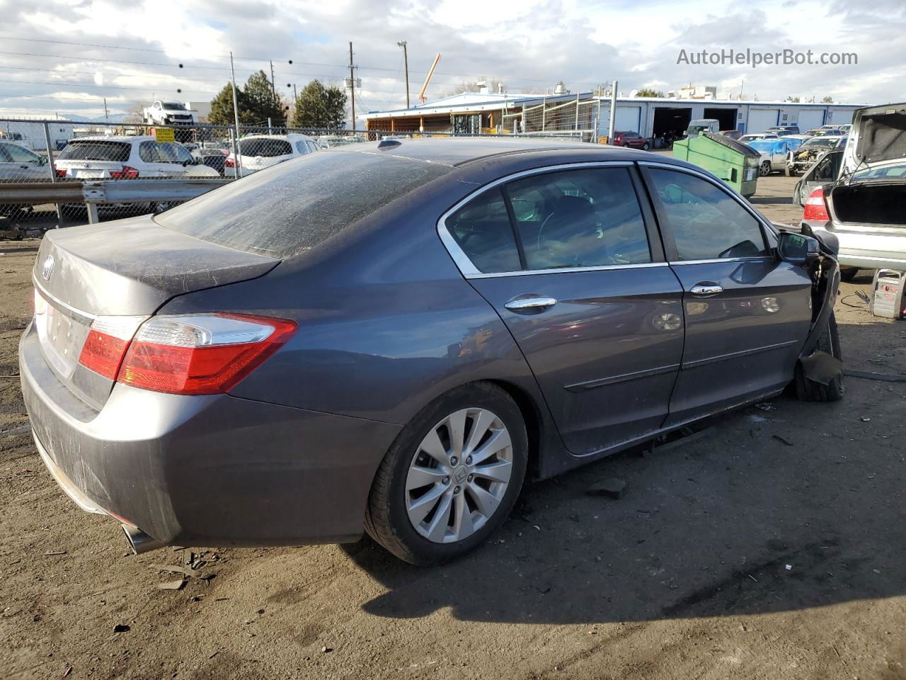 2014 Honda Accord Exl Серый vin: 1HGCR2F82EA153459