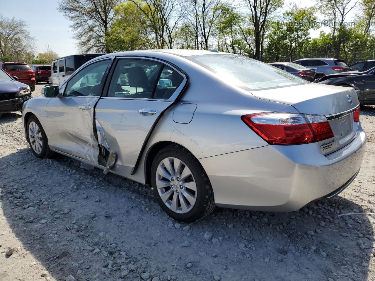 2014 Honda Accord Exl Silver vin: 1HGCR2F82EA178345