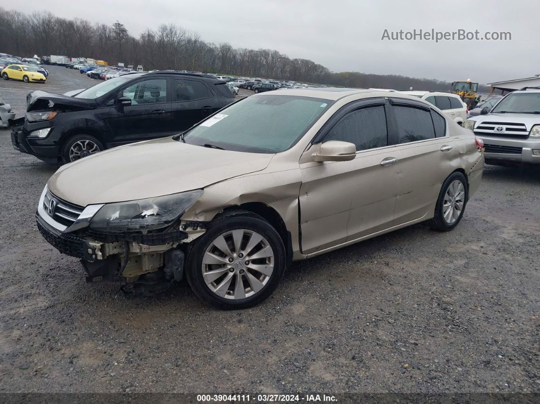 2014 Honda Accord Ex-l Золотой vin: 1HGCR2F82EA183318