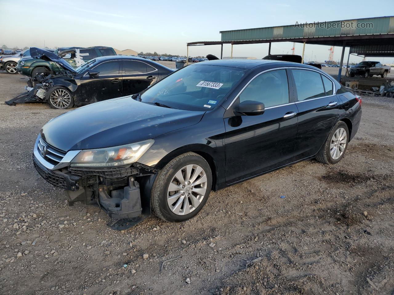 2014 Honda Accord Exl Black vin: 1HGCR2F82EA234798