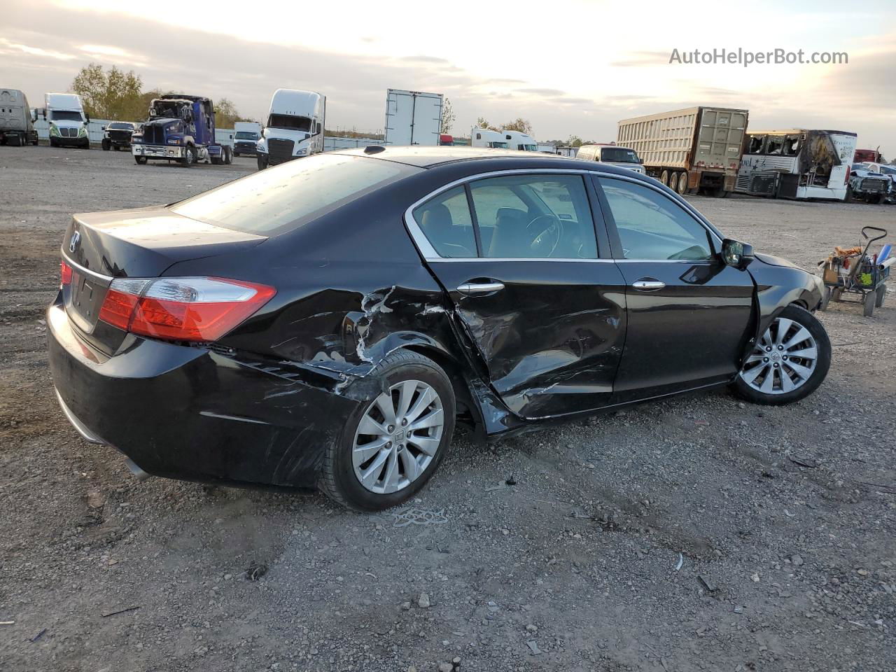 2014 Honda Accord Exl Black vin: 1HGCR2F82EA234798