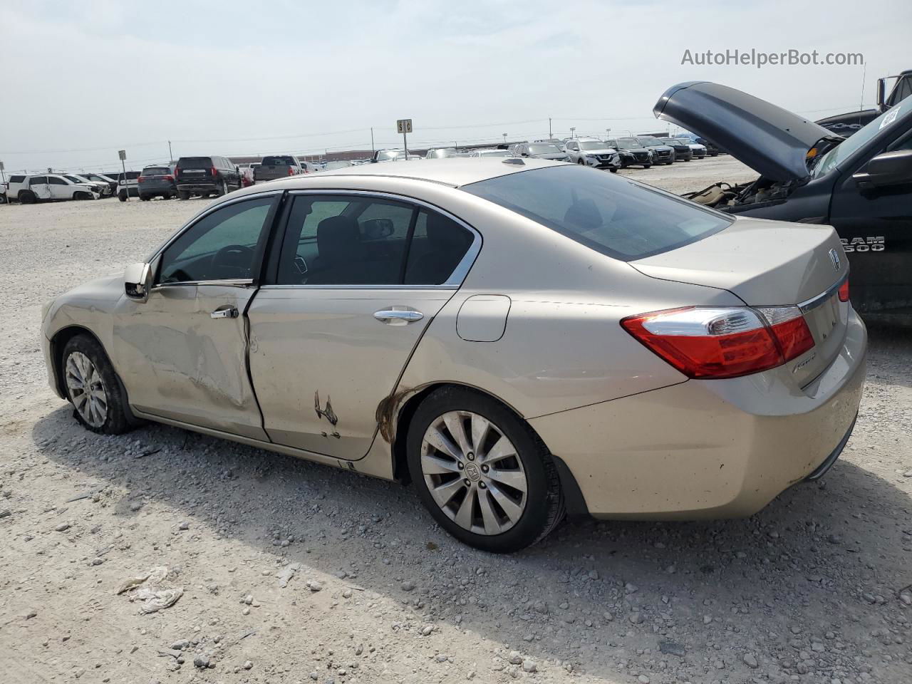 2014 Honda Accord Exl Tan vin: 1HGCR2F82EA293690