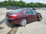 2014 Honda Accord Exl Темно-бордовый vin: 1HGCR2F82EA308799