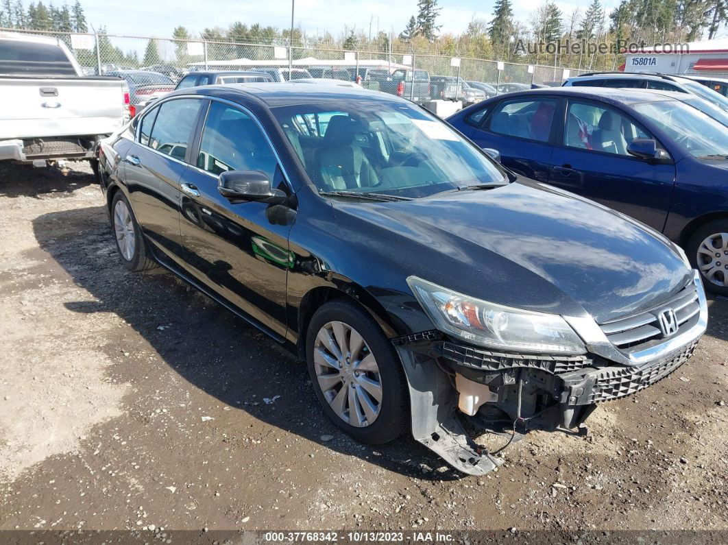 2015 Honda Accord Sedan Ex-l Black vin: 1HGCR2F82FA143936