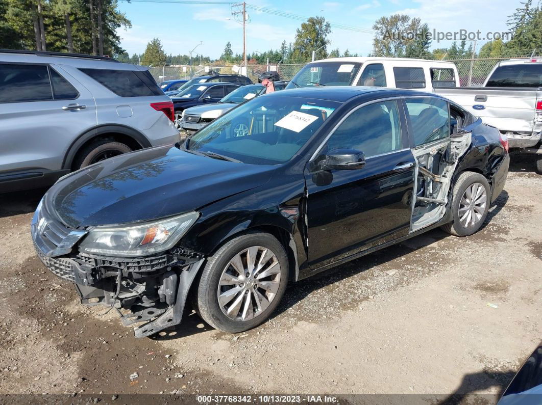 2015 Honda Accord Sedan Ex-l Black vin: 1HGCR2F82FA143936