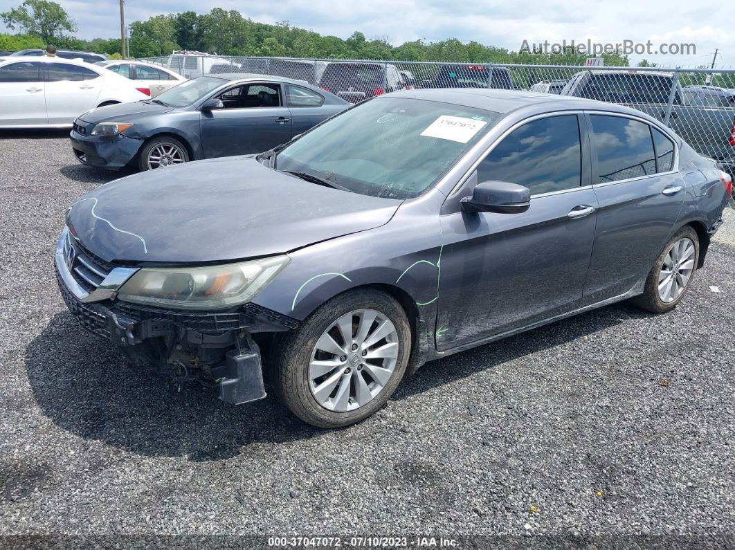 2015 Honda Accord Sedan Ex-l Gray vin: 1HGCR2F82FA203472