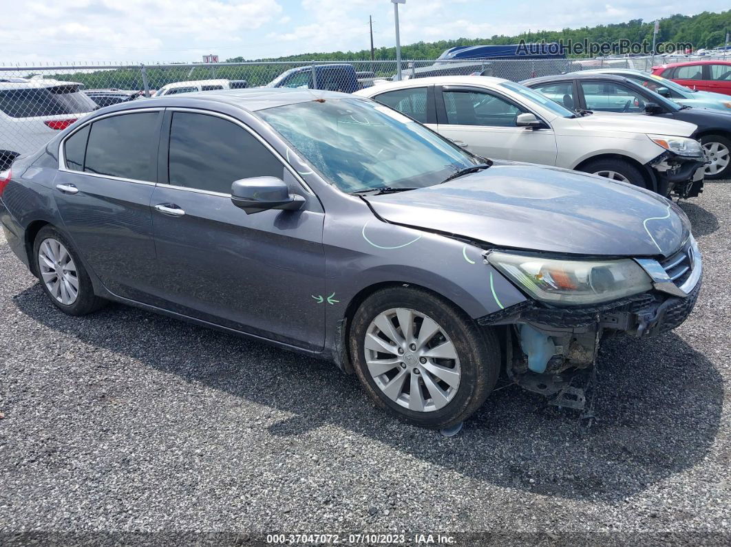 2015 Honda Accord Sedan Ex-l Gray vin: 1HGCR2F82FA203472