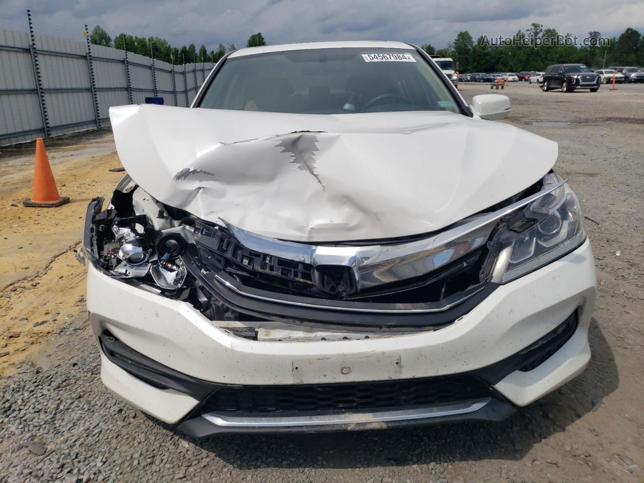 2016 Honda Accord Exl White vin: 1HGCR2F82GA131013