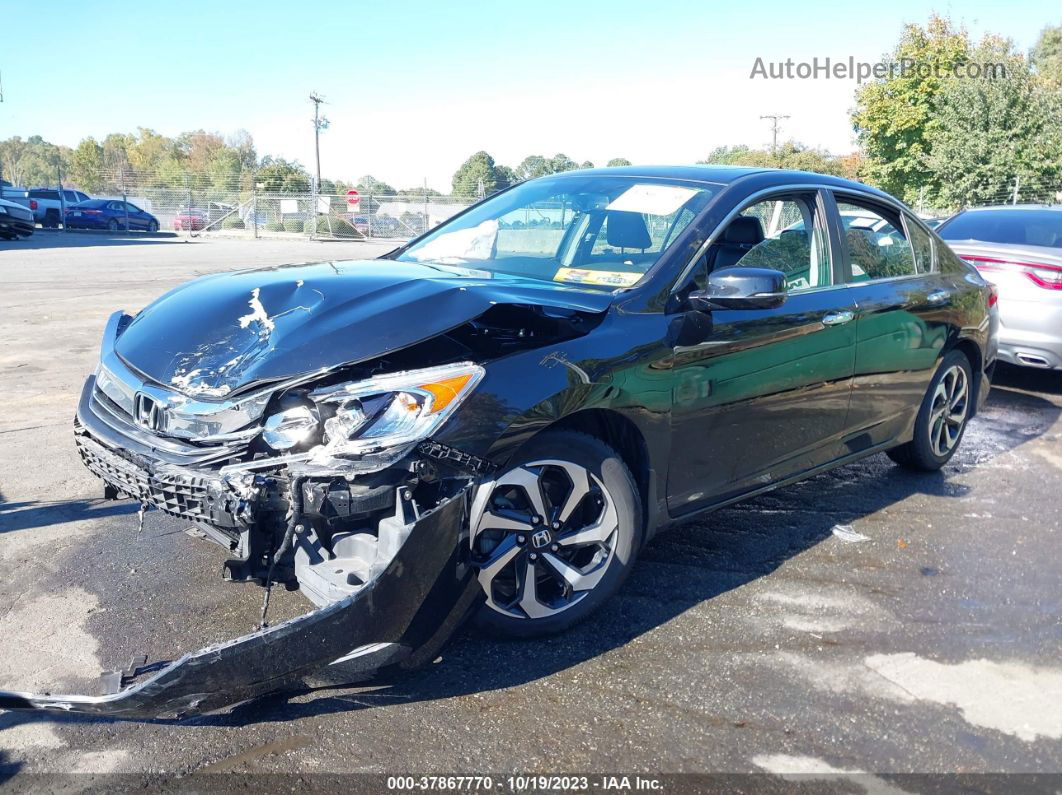 2017 Honda Accord Ex-l Black vin: 1HGCR2F82HA034198