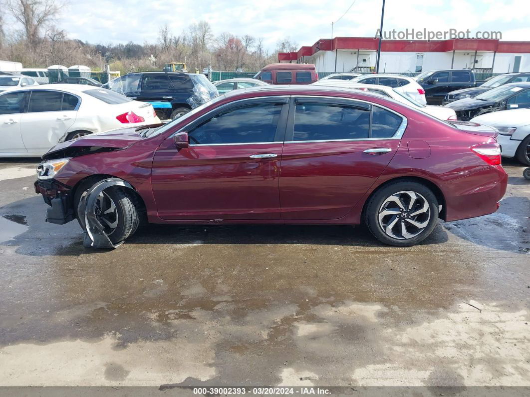 2017 Honda Accord Ex-l Burgundy vin: 1HGCR2F82HA105612