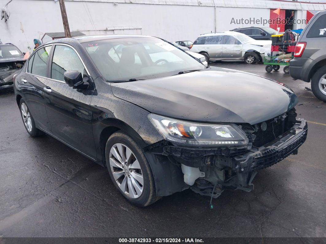 2014 Honda Accord Ex-l Black vin: 1HGCR2F83EA007314