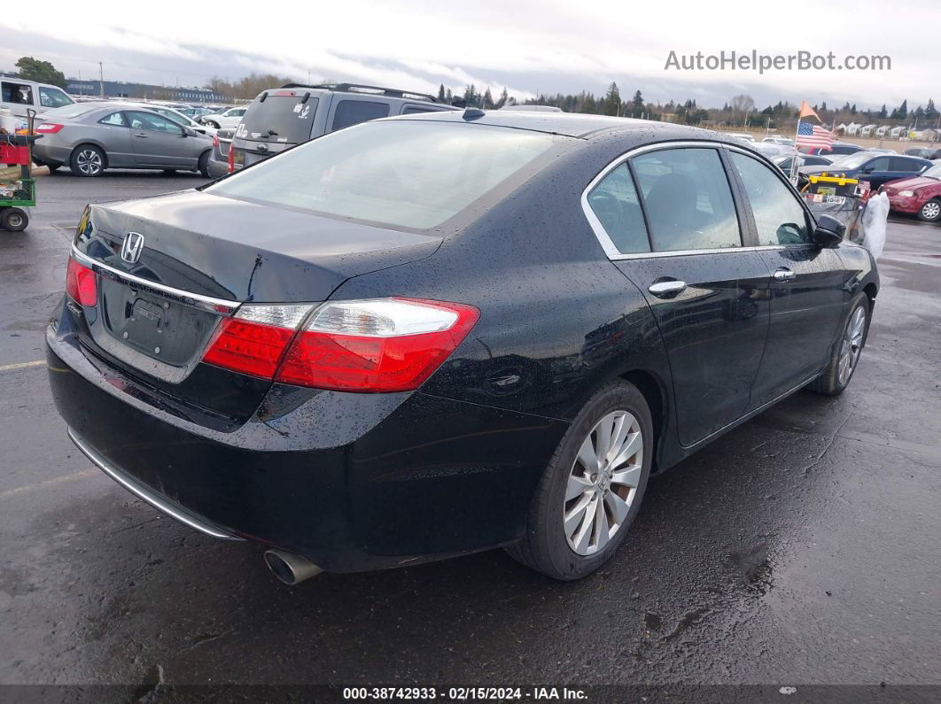 2014 Honda Accord Ex-l Black vin: 1HGCR2F83EA007314