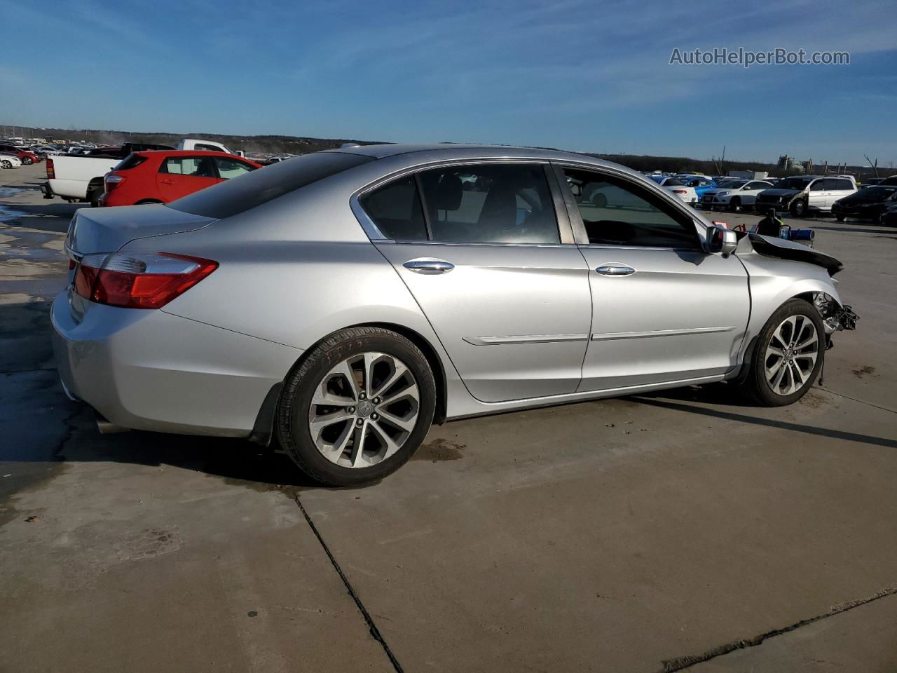 2014 Honda Accord Exl Silver vin: 1HGCR2F83EA010407