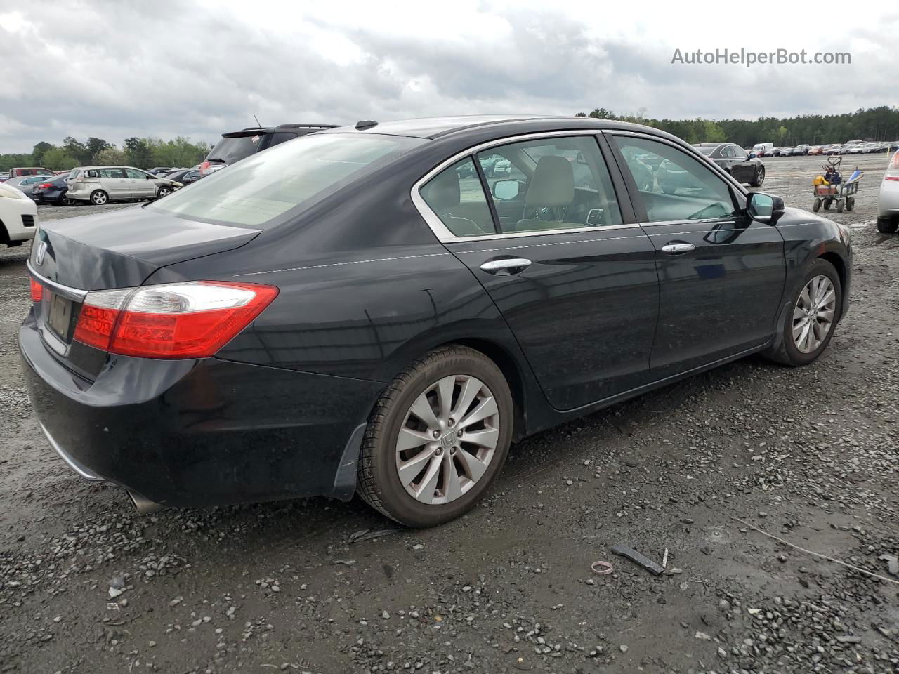 2014 Honda Accord Exl Черный vin: 1HGCR2F83EA020435