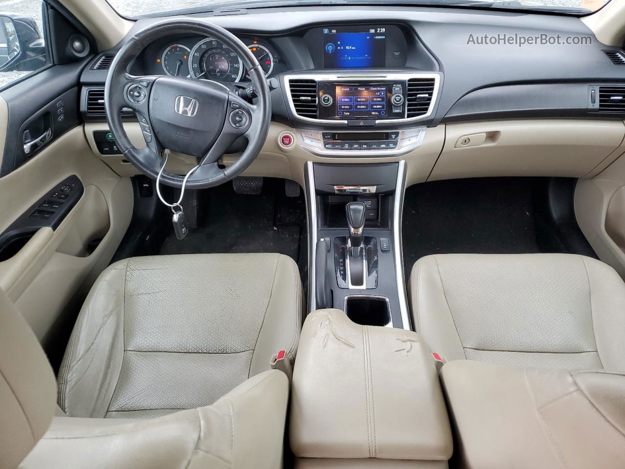 2014 Honda Accord Exl Черный vin: 1HGCR2F83EA020435