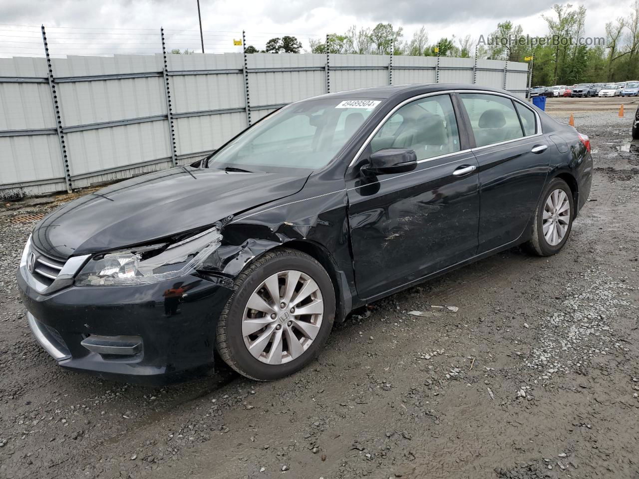 2014 Honda Accord Exl Черный vin: 1HGCR2F83EA020435