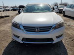 2014 Honda Accord Exl White vin: 1HGCR2F83EA048607