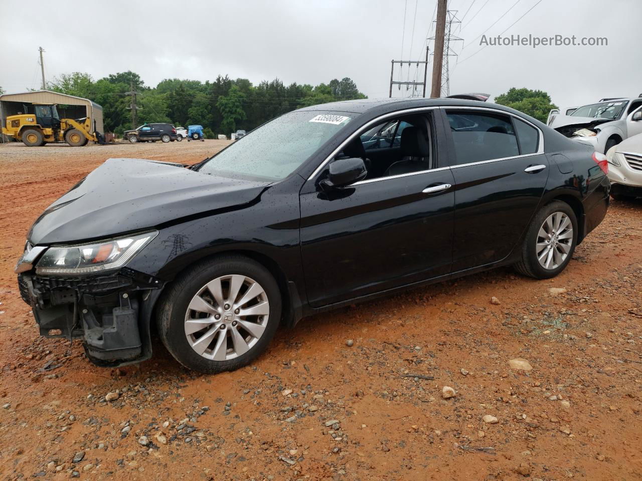 2014 Honda Accord Exl Черный vin: 1HGCR2F83EA177950