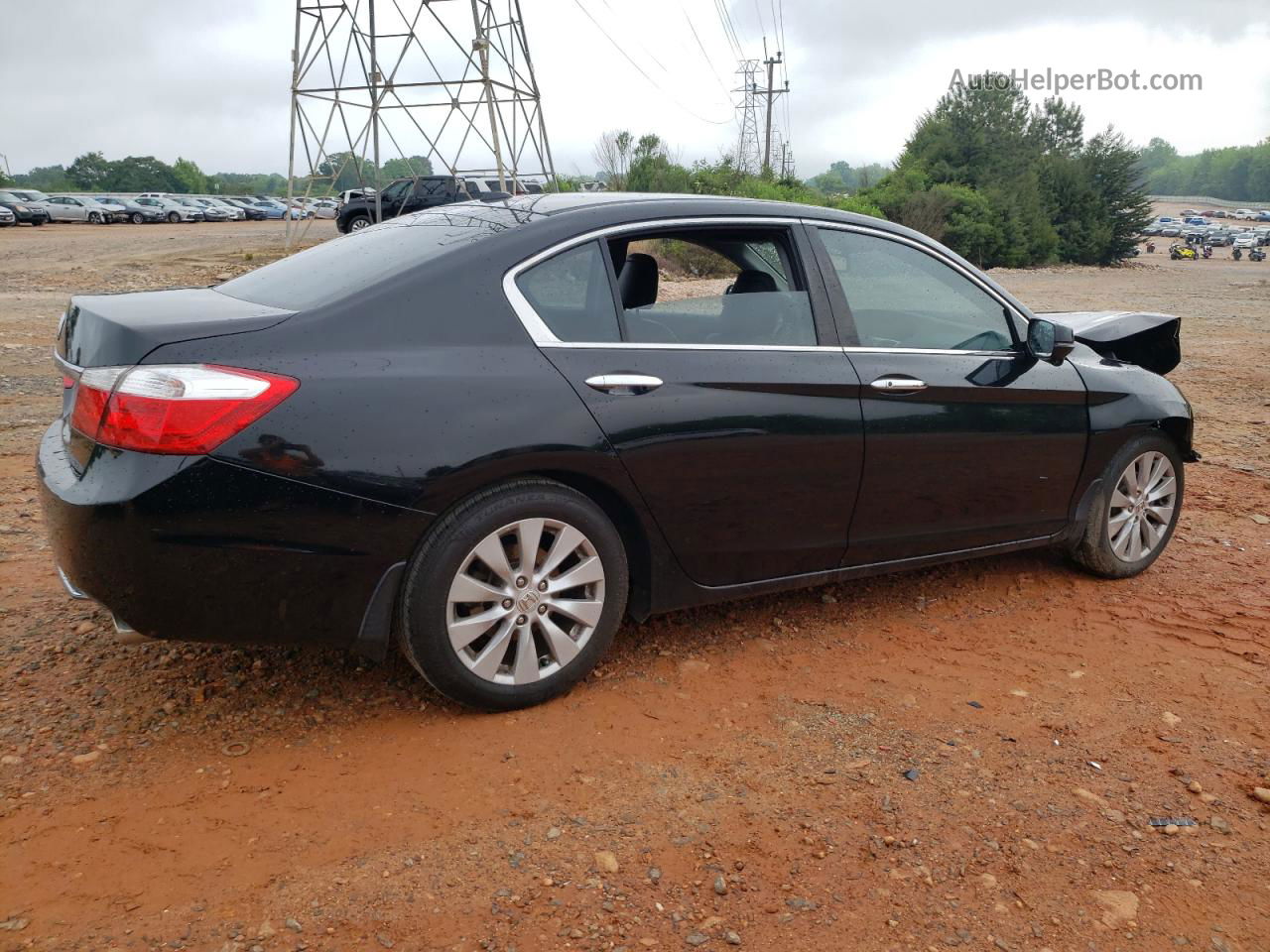 2014 Honda Accord Exl Черный vin: 1HGCR2F83EA177950