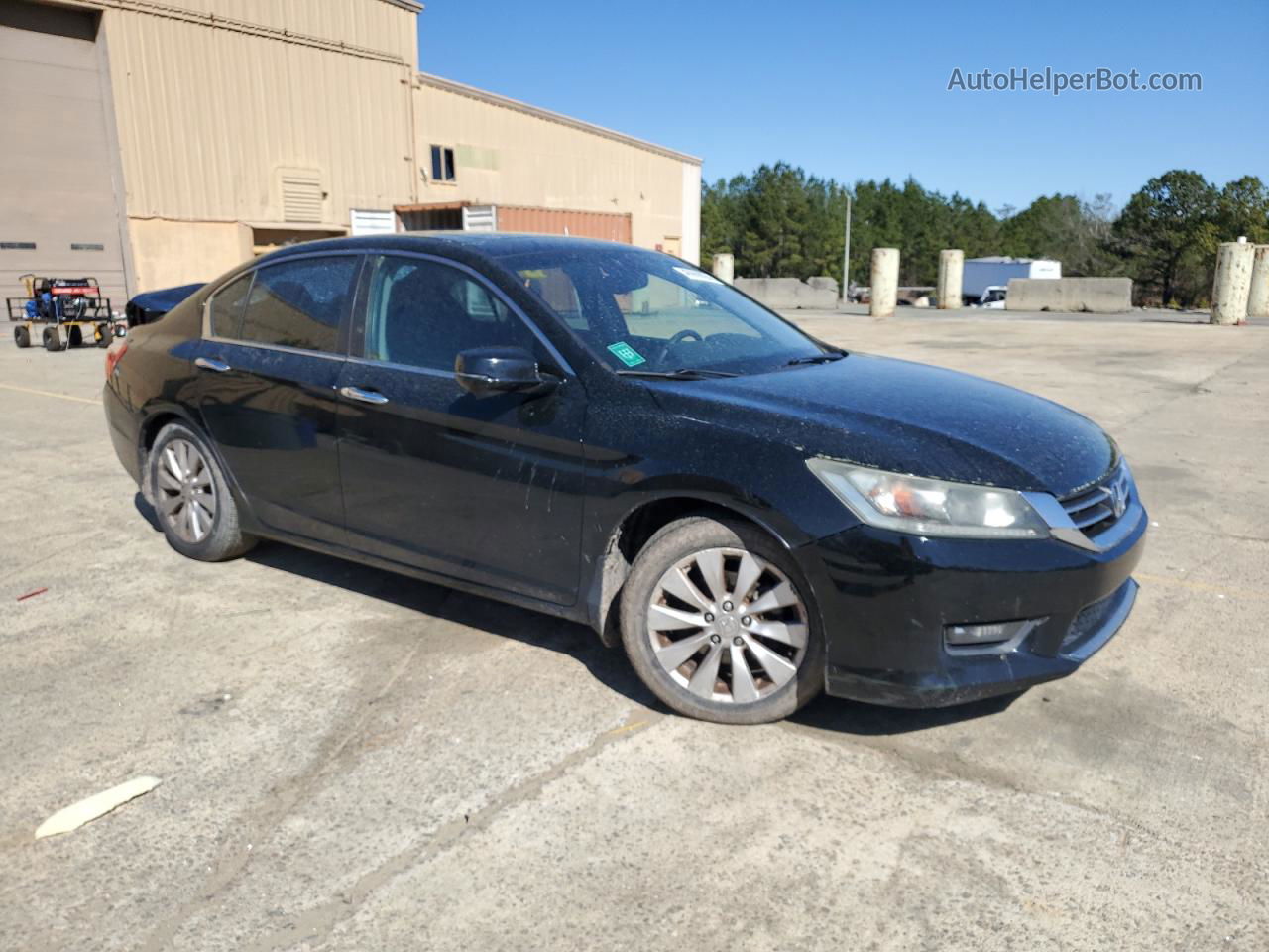 2014 Honda Accord Exl Черный vin: 1HGCR2F83EA200398