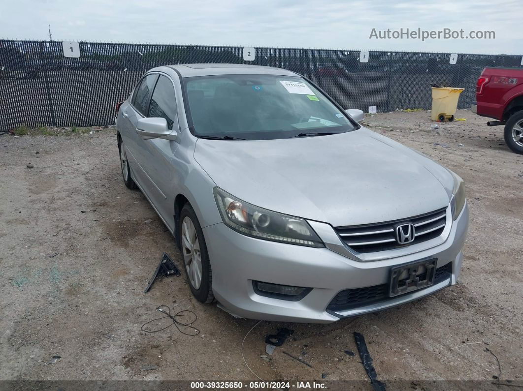 2014 Honda Accord Ex-l Silver vin: 1HGCR2F83EA202376