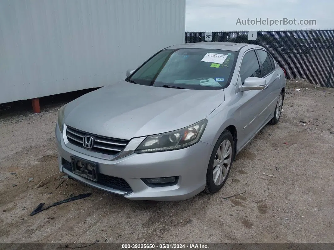 2014 Honda Accord Ex-l Silver vin: 1HGCR2F83EA202376