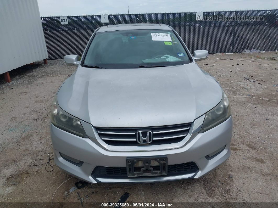 2014 Honda Accord Ex-l Silver vin: 1HGCR2F83EA202376