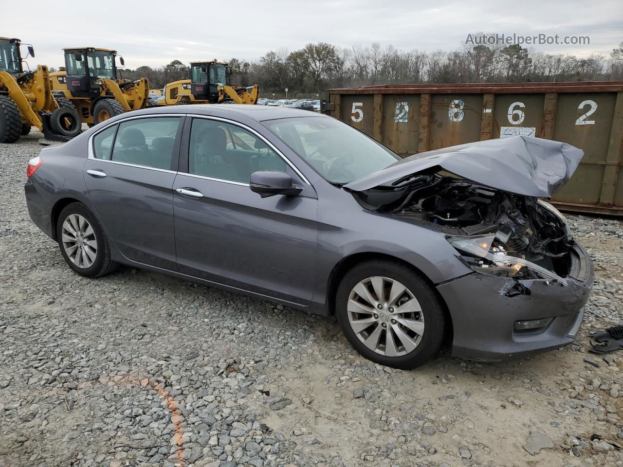 2014 Honda Accord Exl Gray vin: 1HGCR2F83EA305622