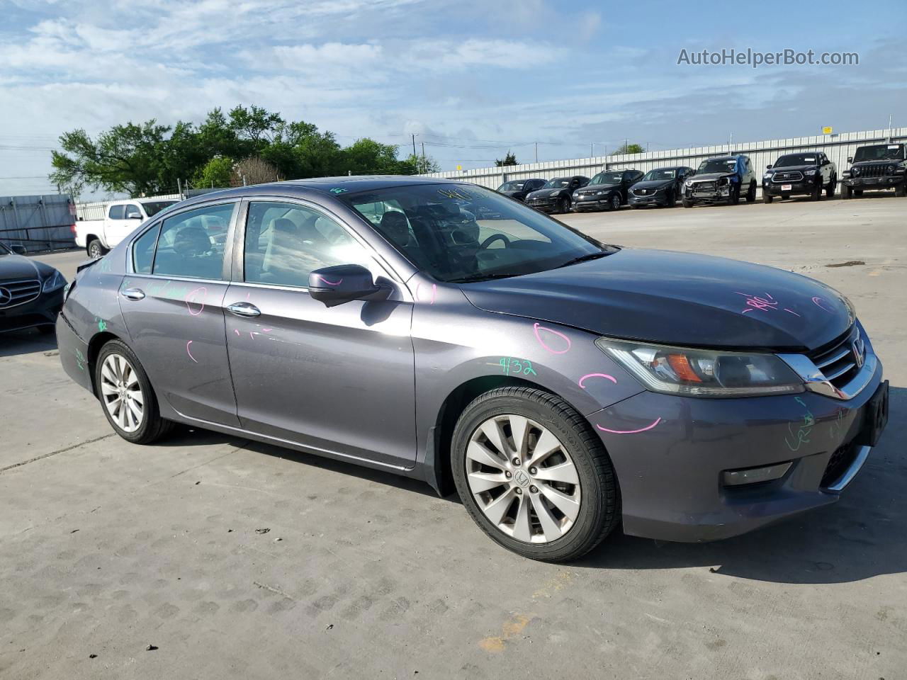 2015 Honda Accord Exl Gray vin: 1HGCR2F83FA043036