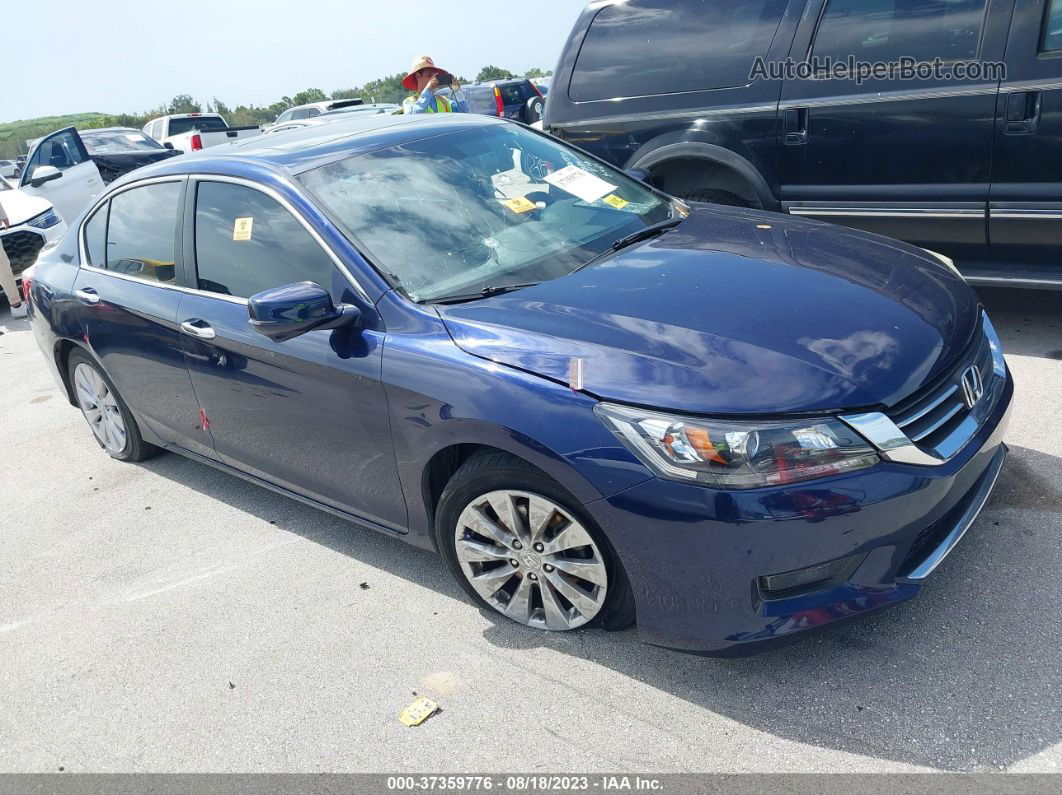 2015 Honda Accord Sedan Ex-l Blue vin: 1HGCR2F83FA098117