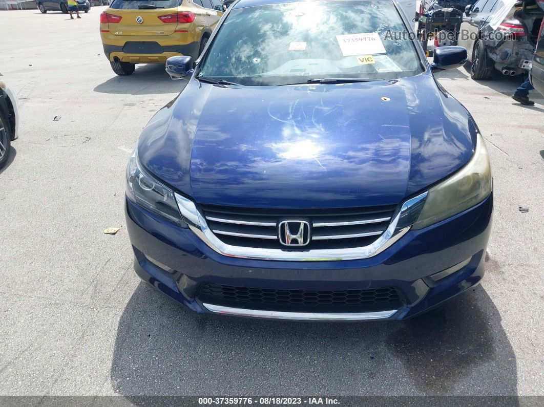 2015 Honda Accord Sedan Ex-l Blue vin: 1HGCR2F83FA098117