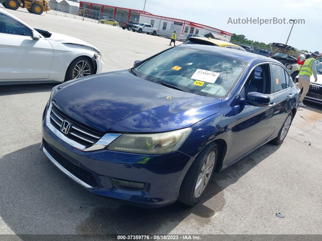 2015 Honda Accord Sedan Ex-l Blue vin: 1HGCR2F83FA098117