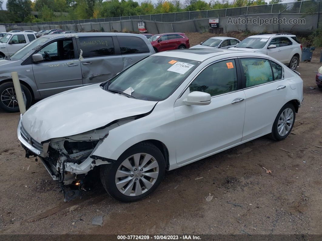 2015 Honda Accord Ex-l White vin: 1HGCR2F83FA098280