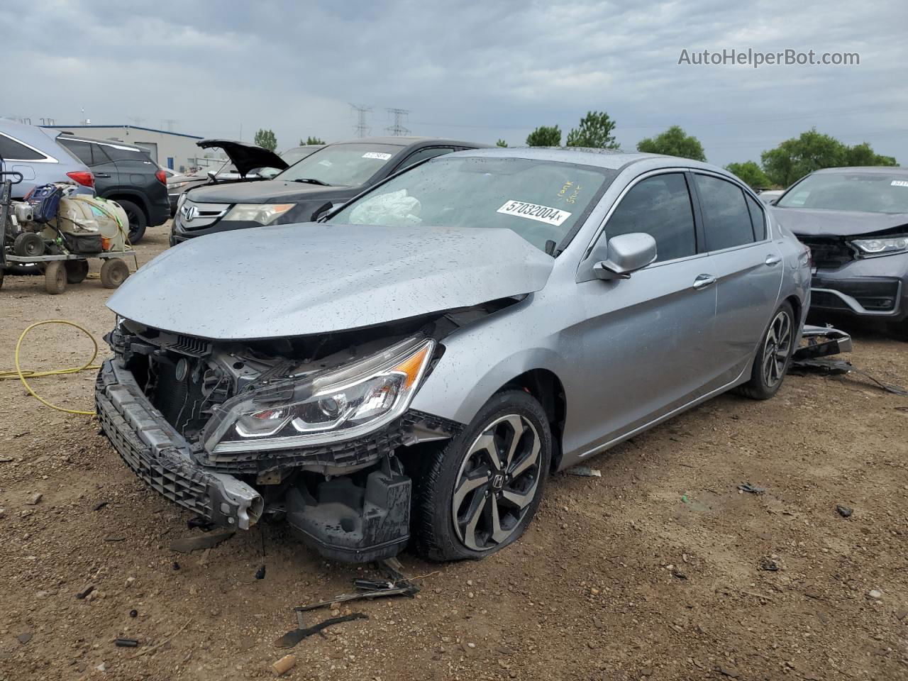 2016 Honda Accord Exl Silver vin: 1HGCR2F83GA188269