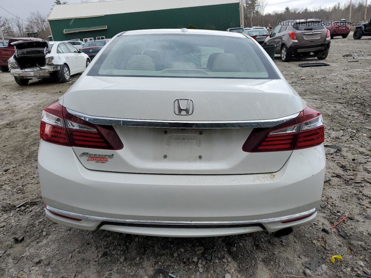 2017 Honda Accord Exl White vin: 1HGCR2F83HA271119