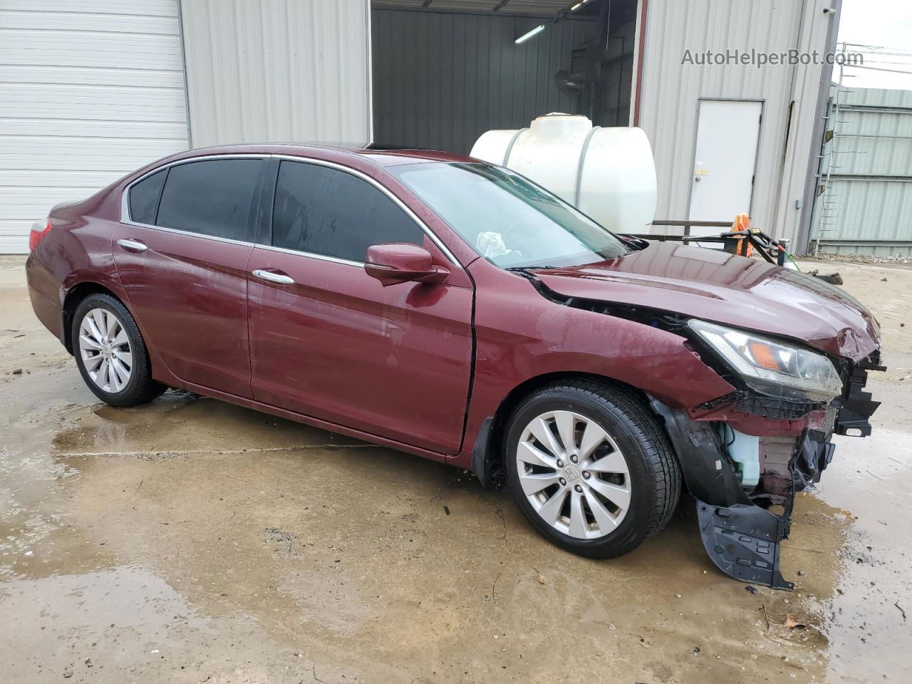 2014 Honda Accord Exl Burgundy vin: 1HGCR2F84EA009511