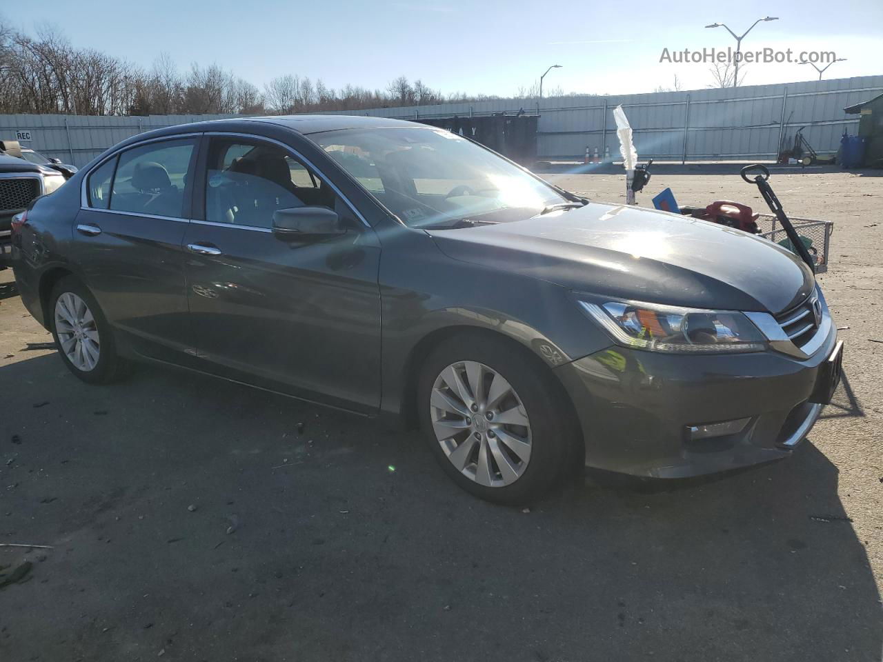 2014 Honda Accord Exl Green vin: 1HGCR2F84EA142401