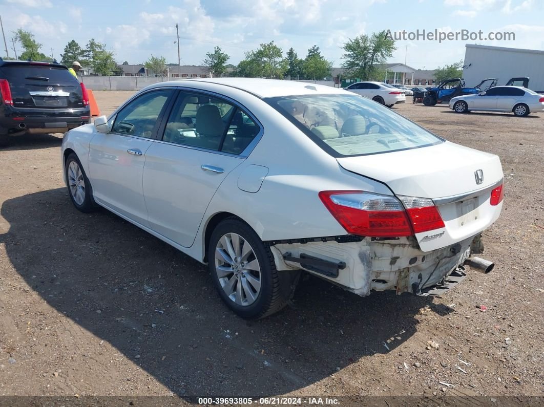 2014 Honda Accord Ex-l White vin: 1HGCR2F84EA159666