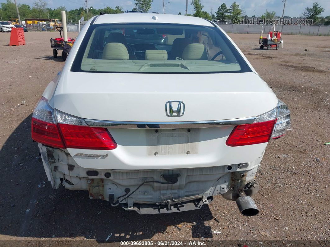 2014 Honda Accord Ex-l White vin: 1HGCR2F84EA159666