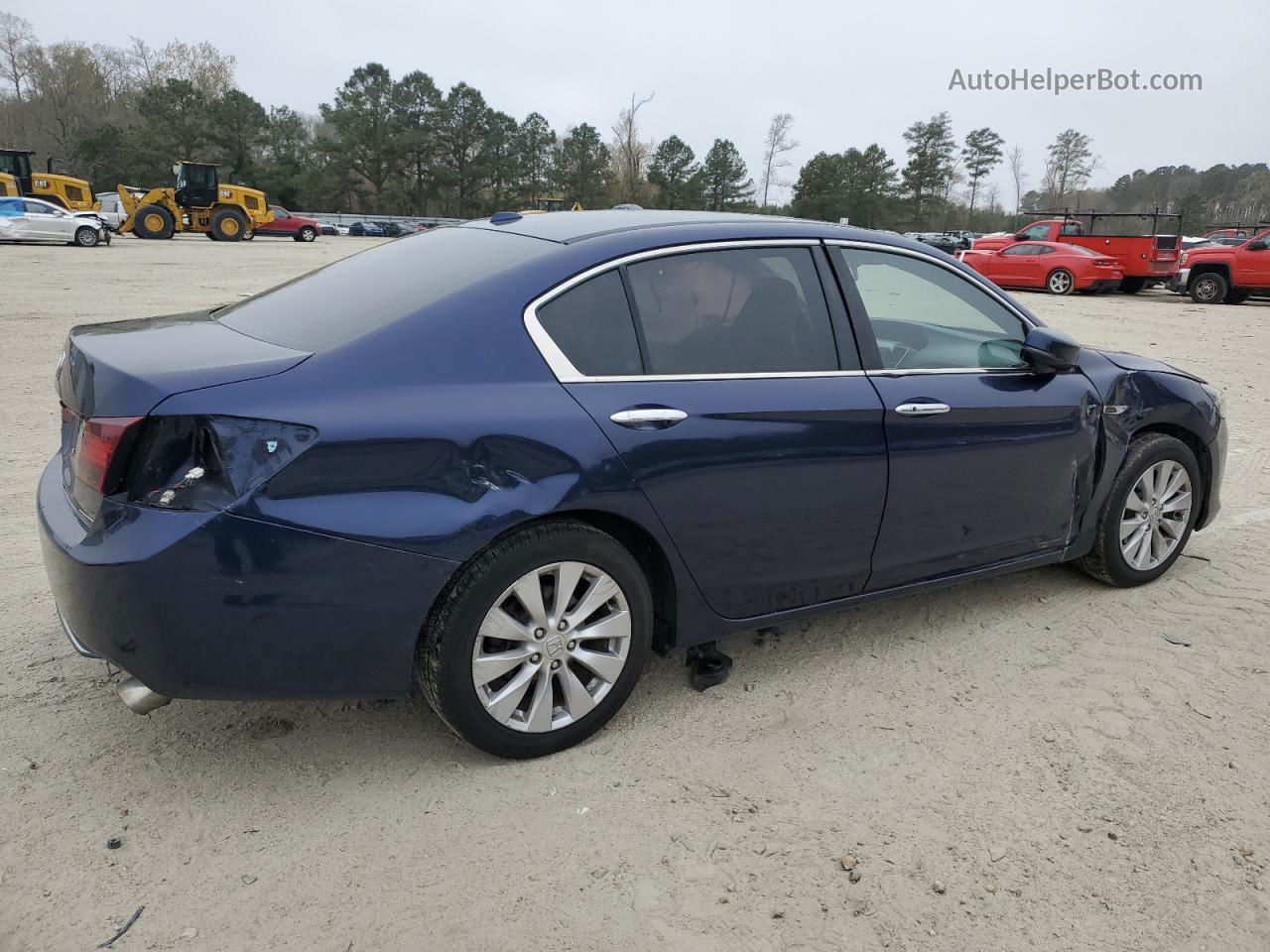 2014 Honda Accord Exl Blue vin: 1HGCR2F84EA187919