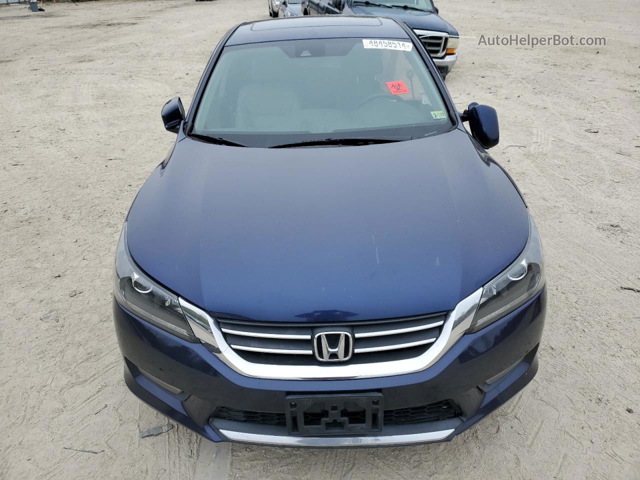 2014 Honda Accord Exl Blue vin: 1HGCR2F84EA187919