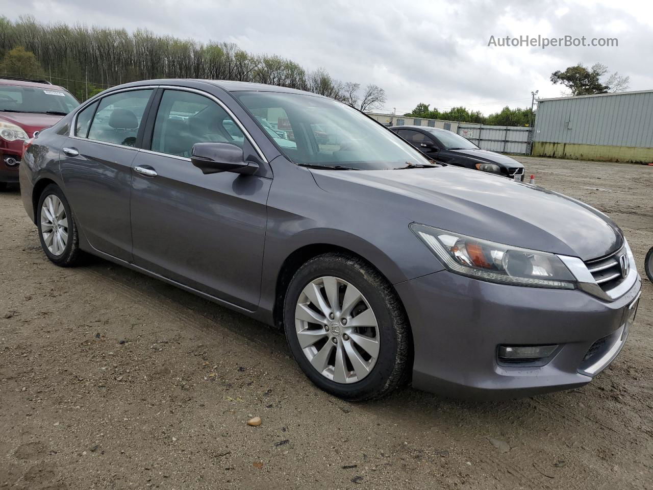 2014 Honda Accord Exl Gray vin: 1HGCR2F84EA192926