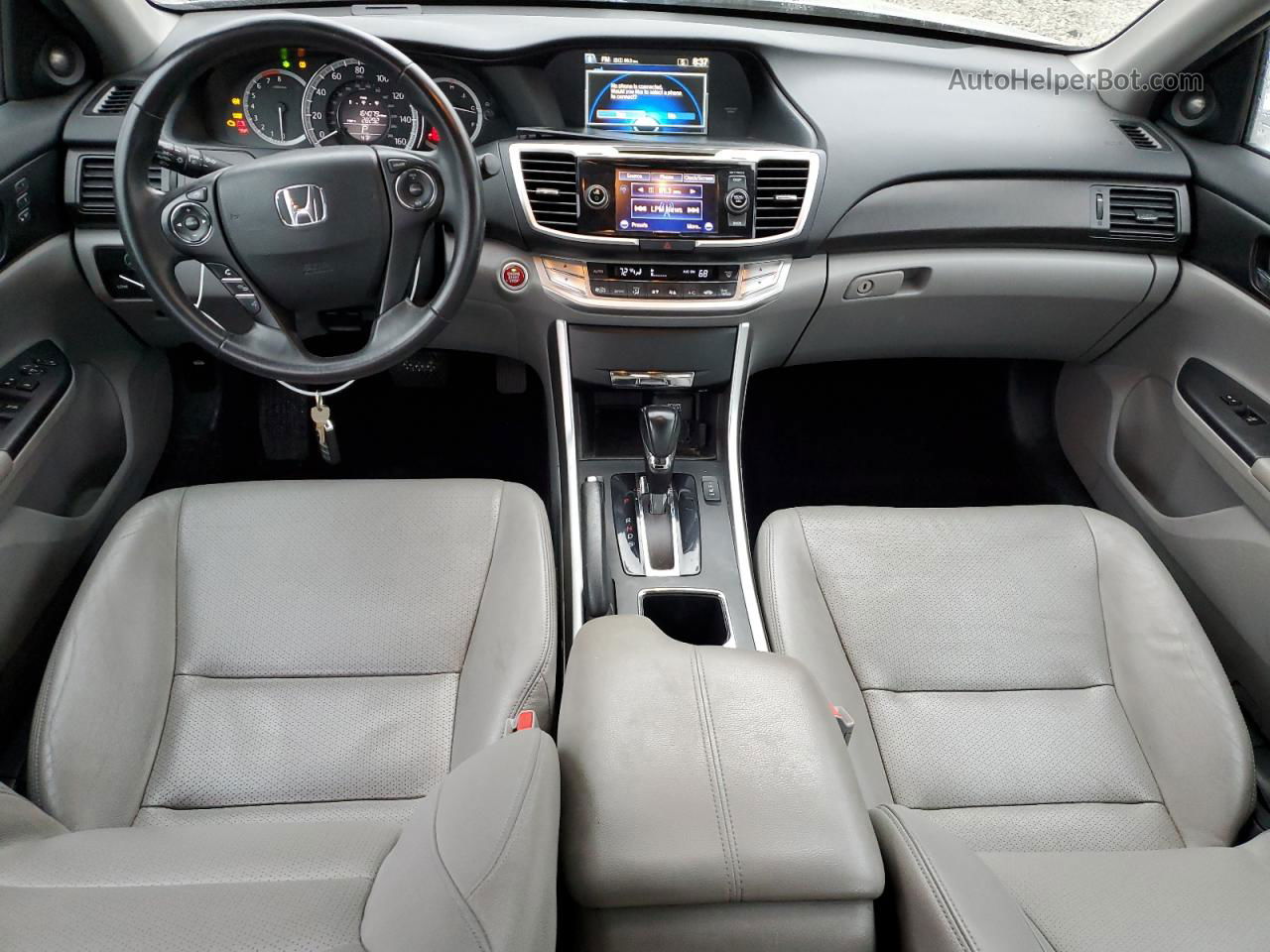 2014 Honda Accord Exl Серебряный vin: 1HGCR2F84EA213869