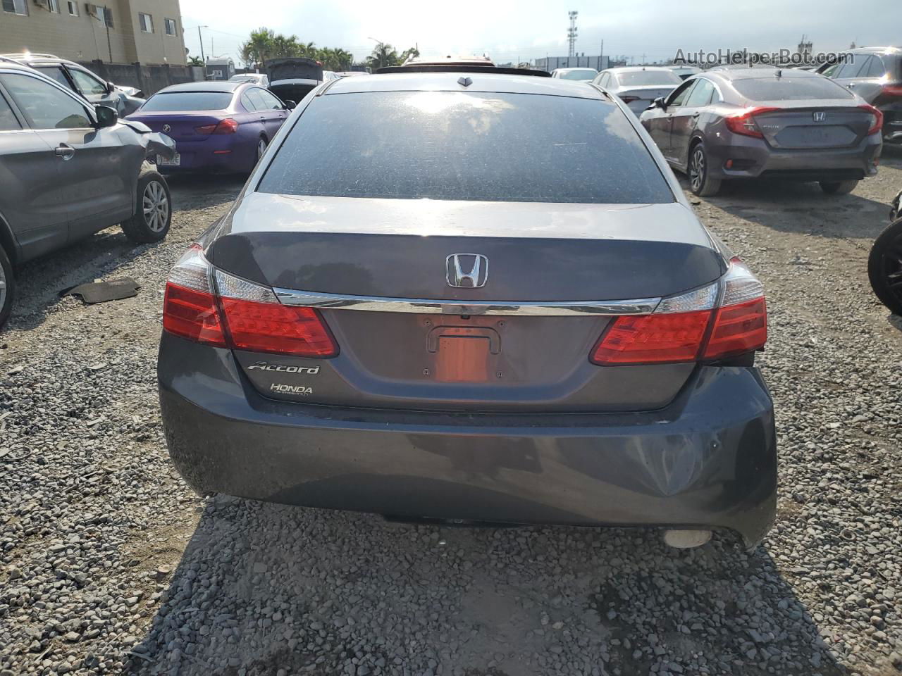 2014 Honda Accord Exl Gray vin: 1HGCR2F84EA291228