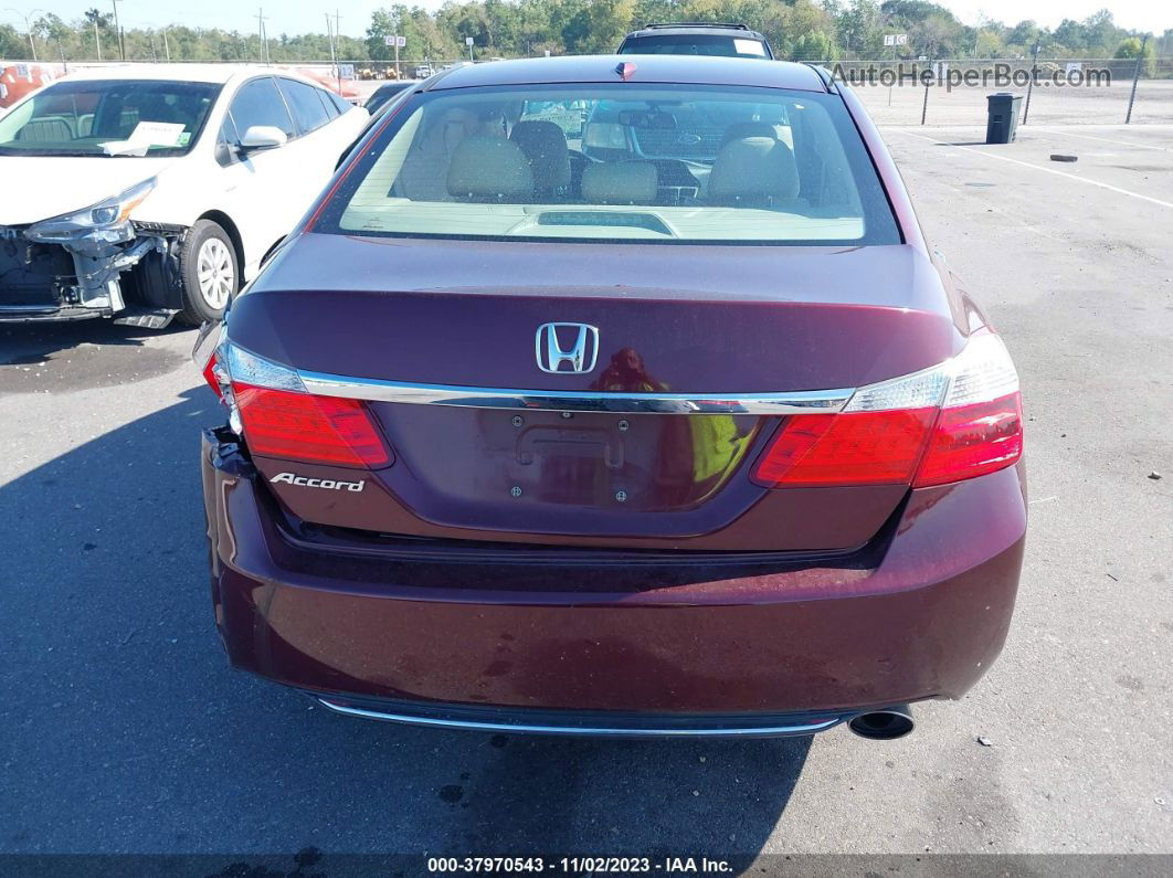 2015 Honda Accord Ex-l Burgundy vin: 1HGCR2F84FA163301