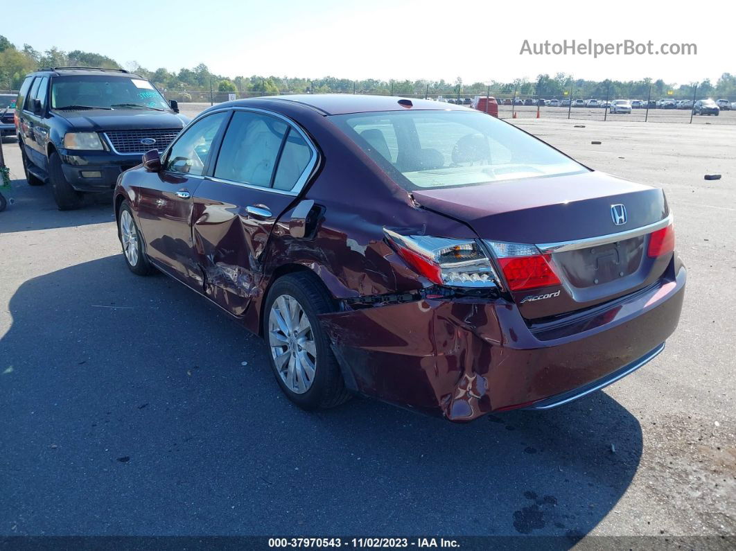 2015 Honda Accord Ex-l Burgundy vin: 1HGCR2F84FA163301